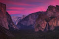 Yosemite national park, tunnel view, ansel adams, galen rowell, waterfall, bridalveil, sunset, half dome, el capitan, fa photo