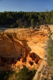 square tower house, mesa verde national park, mesa verde, colorado, ruins, ruin, sunset,  photo