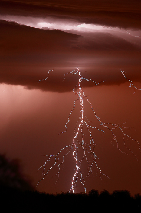 lightning, strike, wisconsin, storm, purple, night, midwest,  photo