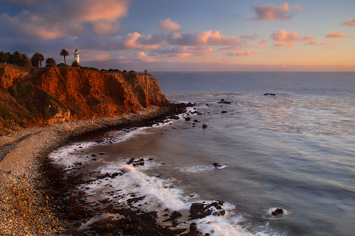 Point vicente lighthouse, palos verdes, california, last rays, penninsula, landmark, sunset, point, vicente,  photo
