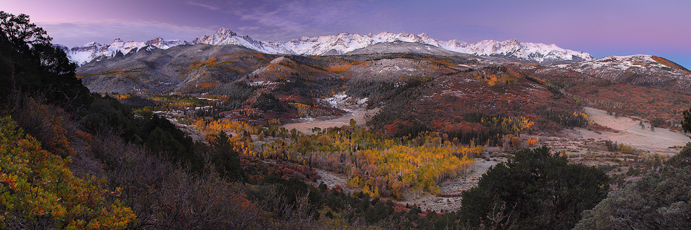 sneffels range, san juan mountains, colorado, co, sun, panorama, sky, color, fall, autumn, snow, storm, range, fourteene photo