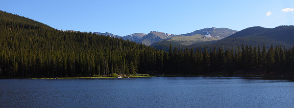 This is the view of Mt. Evans from Echo lake. Situated at around 10,500 ft above sea level, Echo Lake gives you a great view...